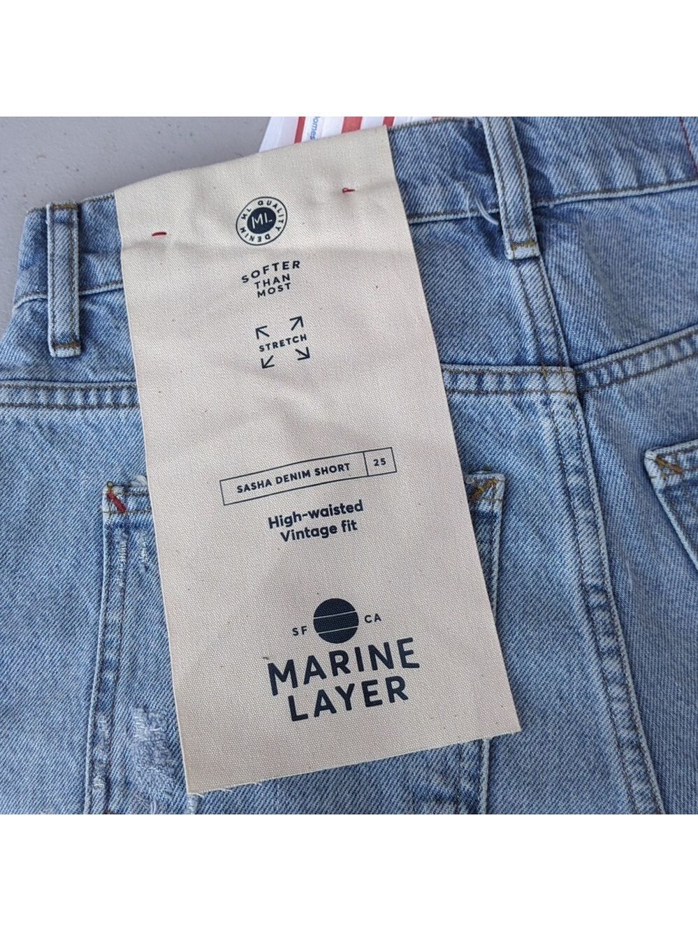 NWT Marine Layer Sasha Denim Shorts Medium Wash. Available In Diff. Sizes - Picture 8 of 10